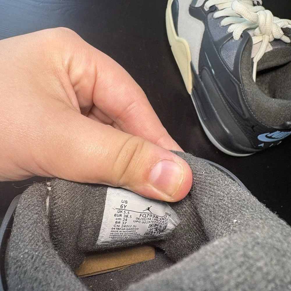 Nike Air Jordan 4 RM 'Iron Grey/Off Noir' |Youth 6 | FQ7939-002